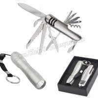 Ucuz Promosyon El Feneri Çakı Seti - 11 Fonksiyonlu ACF7106