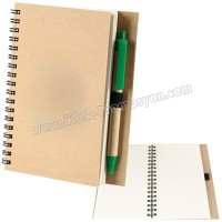 Ucuz Promosyon Geri Dönüşümlü Spiralli Bloknot AGD8512