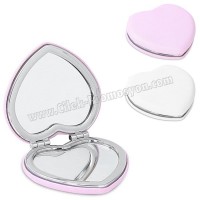 Ucuz Promosyon Kalp Makyaj Aynası - Büyüteçli AAM10153