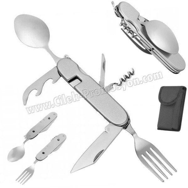 Kamp Kaşık Çatal Bıçak Seti - 8 Fonksiyonlu