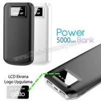 Case Power Bank 5000 mAh - Işıklı Baskı - Dijital Göstergeli APB3835